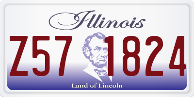 IL license plate Z571824