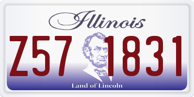 IL license plate Z571831