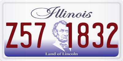IL license plate Z571832