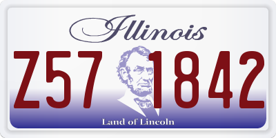 IL license plate Z571842