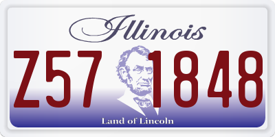 IL license plate Z571848