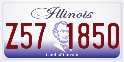 IL license plate Z571850