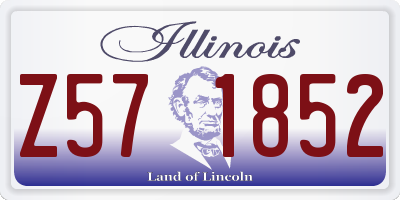 IL license plate Z571852