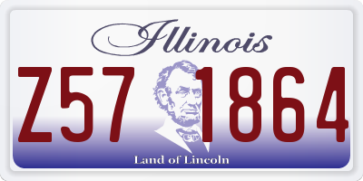 IL license plate Z571864