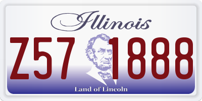 IL license plate Z571888