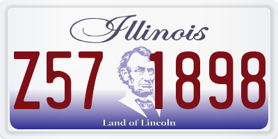 IL license plate Z571898
