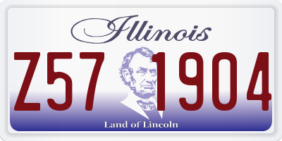 IL license plate Z571904