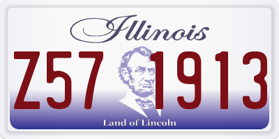 IL license plate Z571913