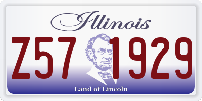 IL license plate Z571929