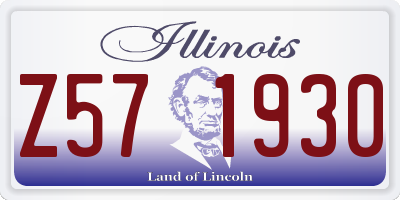 IL license plate Z571930
