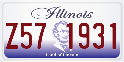 IL license plate Z571931