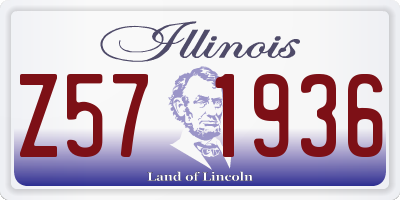 IL license plate Z571936