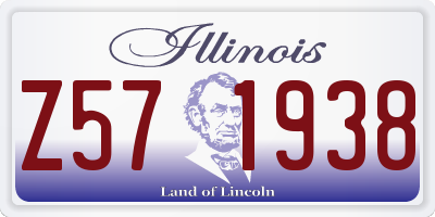 IL license plate Z571938
