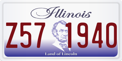 IL license plate Z571940