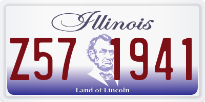 IL license plate Z571941