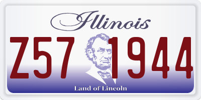 IL license plate Z571944