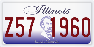 IL license plate Z571960