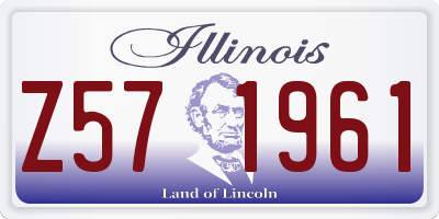 IL license plate Z571961