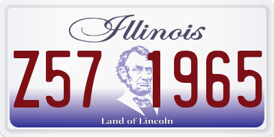 IL license plate Z571965