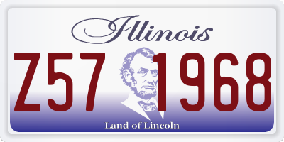 IL license plate Z571968