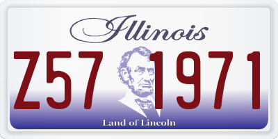 IL license plate Z571971