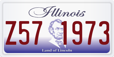 IL license plate Z571973