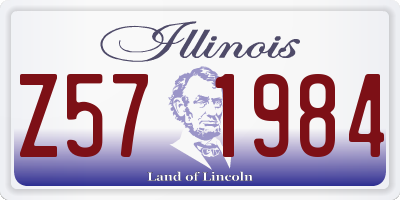 IL license plate Z571984