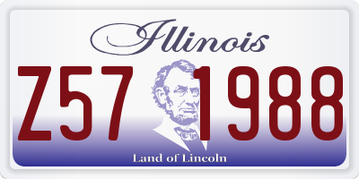 IL license plate Z571988