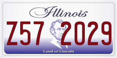 IL license plate Z572029