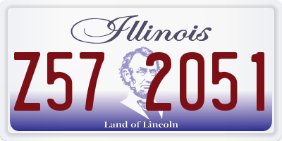 IL license plate Z572051