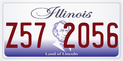 IL license plate Z572056