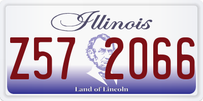 IL license plate Z572066