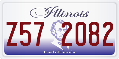 IL license plate Z572082