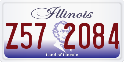 IL license plate Z572084