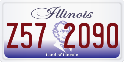 IL license plate Z572090