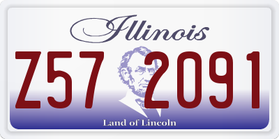 IL license plate Z572091