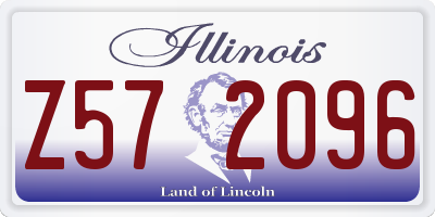 IL license plate Z572096