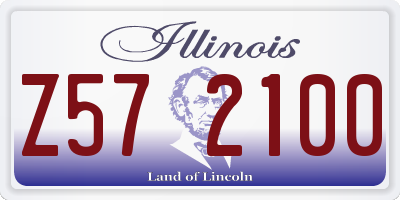 IL license plate Z572100