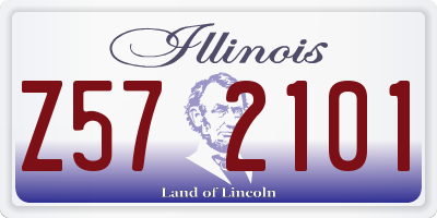 IL license plate Z572101