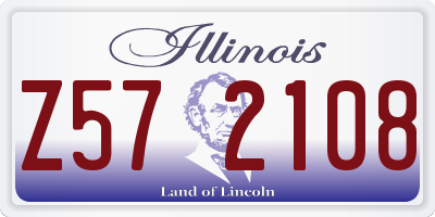 IL license plate Z572108