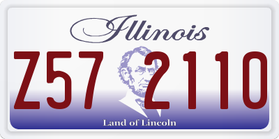 IL license plate Z572110