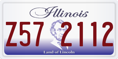 IL license plate Z572112