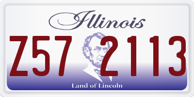 IL license plate Z572113