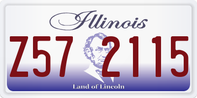 IL license plate Z572115