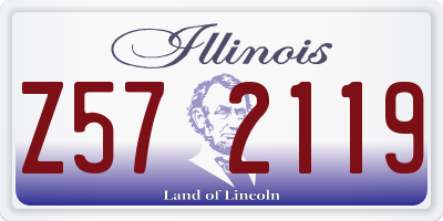 IL license plate Z572119