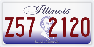 IL license plate Z572120