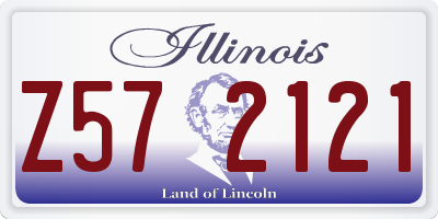 IL license plate Z572121