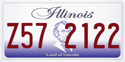 IL license plate Z572122
