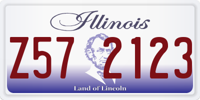 IL license plate Z572123