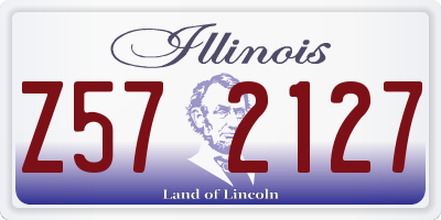 IL license plate Z572127